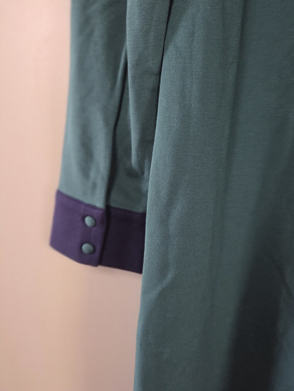 NWT Boden Georgina Ponte T-Shirt Mini Dress Green Blue Sz 8 Casual Boho Feminine - Picture 13 of 14
